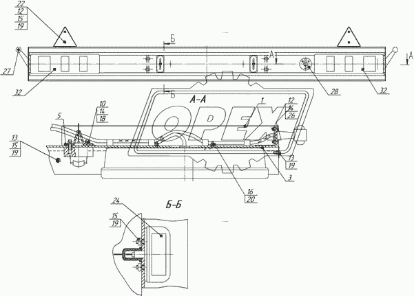 1/32760/01 Винт ГОСТ-17473 М6х12х1 Р=9 с полукруг.голов. крепл. корпуса привода замка двери, крышки бензобака(17х0х0) БелЗАН